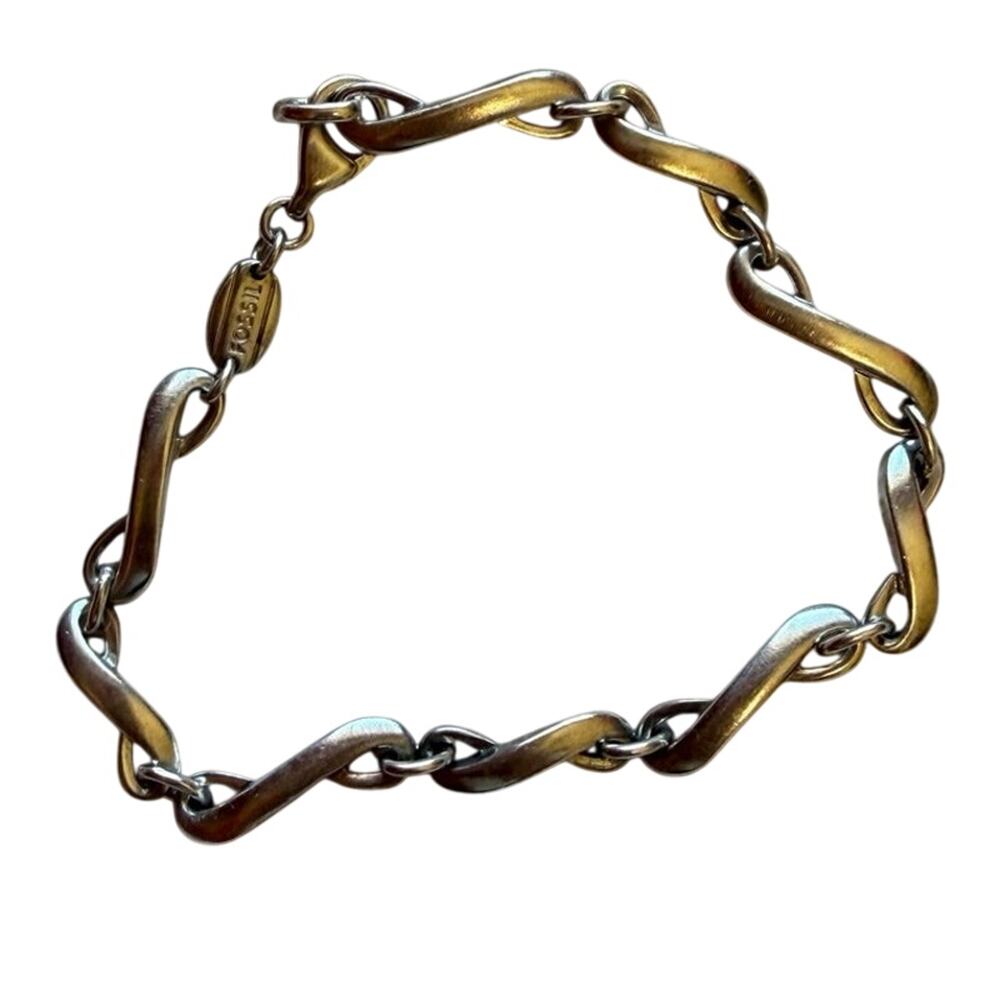 Fossil Silver Infinity Symbol Dainty Women’s Bracelet